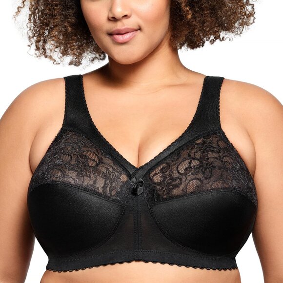 NEW 42D Full Figure BRA Magic Lift Original Support Bra, Black - Picture 1 of 1